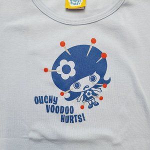 Vintage Oopsy Daisy Tshirt, Ouchy Voodoo Hurts, Womens, Blue, Small